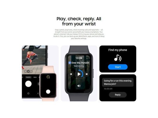 Фітнес-браслет Samsung Galaxy Fit3 Silver (SM-R390NZSA)  Фото №8