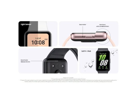 Фітнес-браслет Samsung Galaxy Fit3 Silver (SM-R390NZSA)  Фото №15