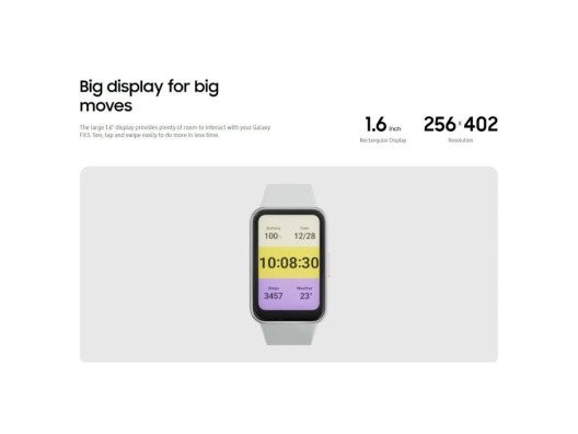 Фітнес-браслет Samsung Galaxy Fit3 Silver (SM-R390NZSA)  Фото №16