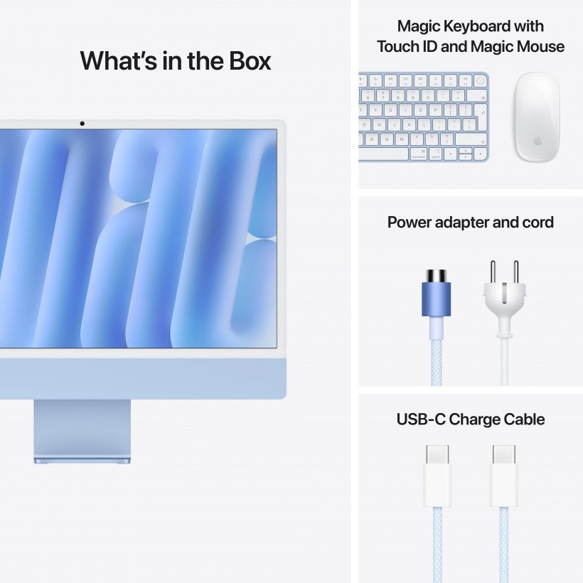 Моноблок Apple iMac 24 M4 Blue (MD2T4)  Фото №6