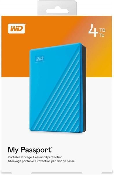 Жорсткий диск WD My Passport 4 TB Blue (WDBPKJ0040BBL-WESN)  Фото №4