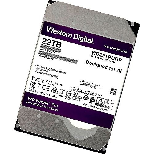 Жорсткий диск WD Purple Pro 22 TB (WD221PURP)  Фото №1