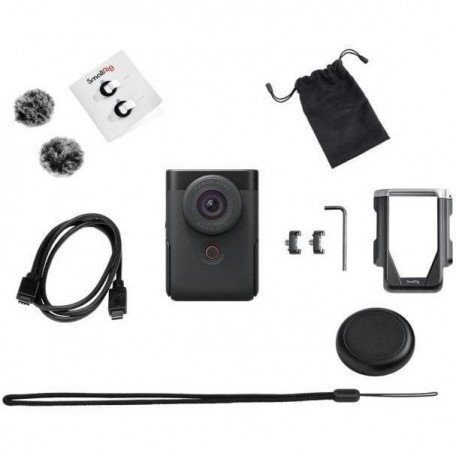 Ультра-компактный фотоаппарат Canon PowerShot V10 Advanced Vlogging kit Black (5946C005)  Фото №4