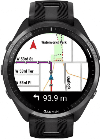 Смарт-часы Garmin Forerunner 965 Carbon Gray Titanium Bezel w. Blk Case Blk/Powder Gray S. Band (010-02809-00/10/80)  Фото №1
