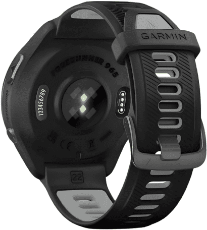 Смарт-часы Garmin Forerunner 965 Carbon Gray Titanium Bezel w. Blk Case Blk/Powder Gray S. Band (010-02809-00/10/80)  Фото №6