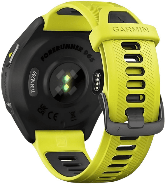 Смарт-часы Garmin Forerunner 965 Carbon Gray Titanium Bezel w. Black Case and Amp Yell/Black S. Band (010-02809-02/12)  Фото №6