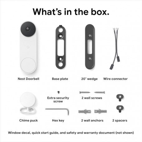 Відеодзвінок дверний Google Nest Doorbell (G28DR)  Фото №0