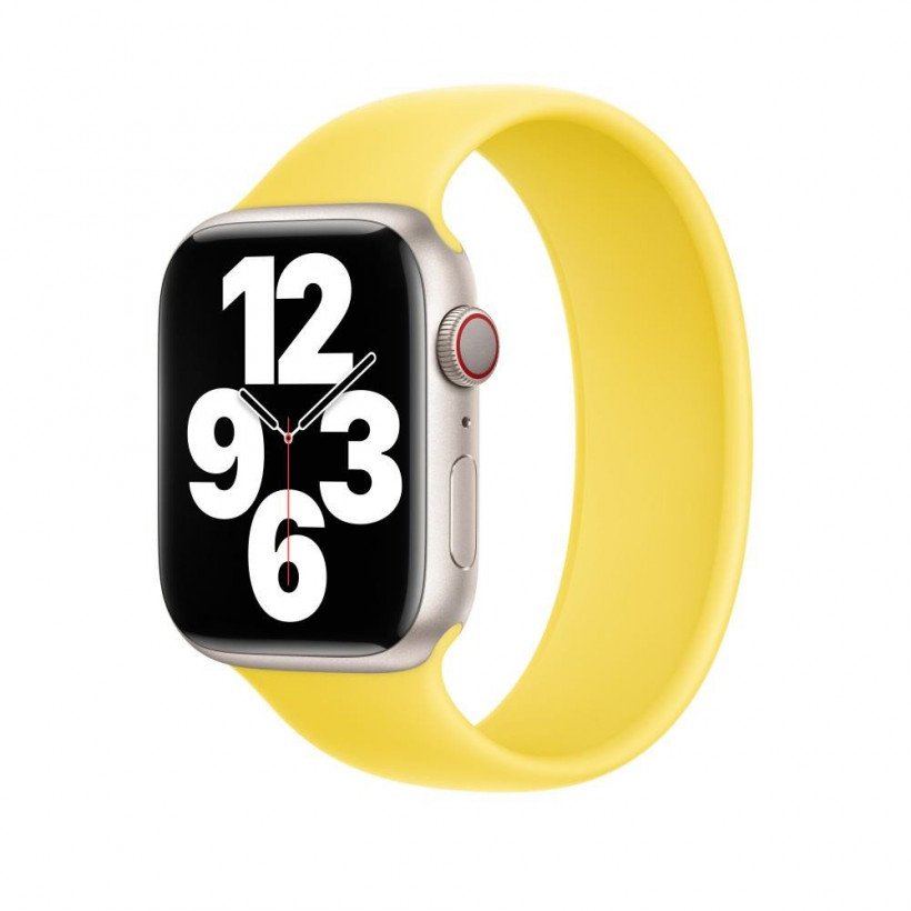 Ремінець Apple Canary Yellow Solo Loop - Size 4 Watch 42/44/45/49mm (MQW33)  Фото №1