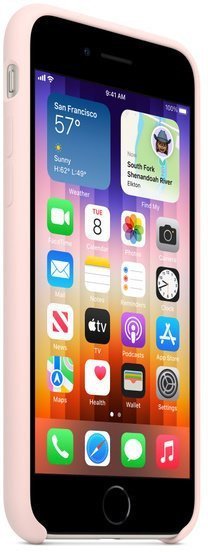 Чехол для смартфона Apple iPhone SE Silicone Case - Chalk Pink (MN6G3)  Фото №1