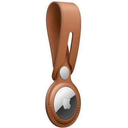 Чохол для пошукового брелка Apple AirTag Leather Loop Saddle Brown (MX4A2)  Фото №1