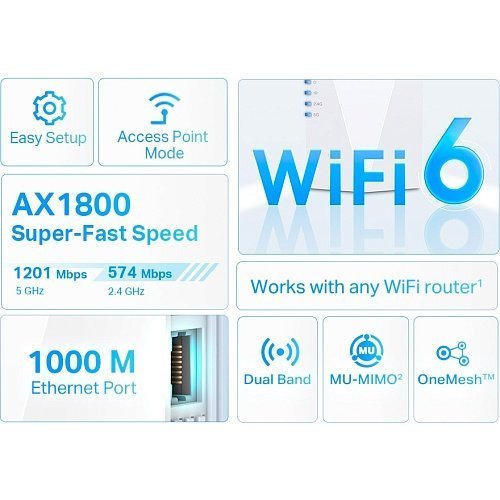 Повторювач Wi-Fi TP-Link RE600X  Фото №2