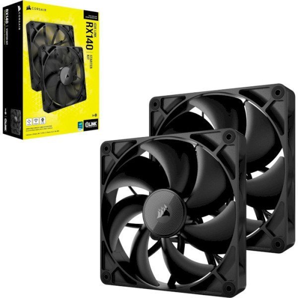 Вентилятор Corsair iCUE LINK RX140 140mm PWM Fan Twin Starter Kit (CO-9051012-WW)  Фото №5