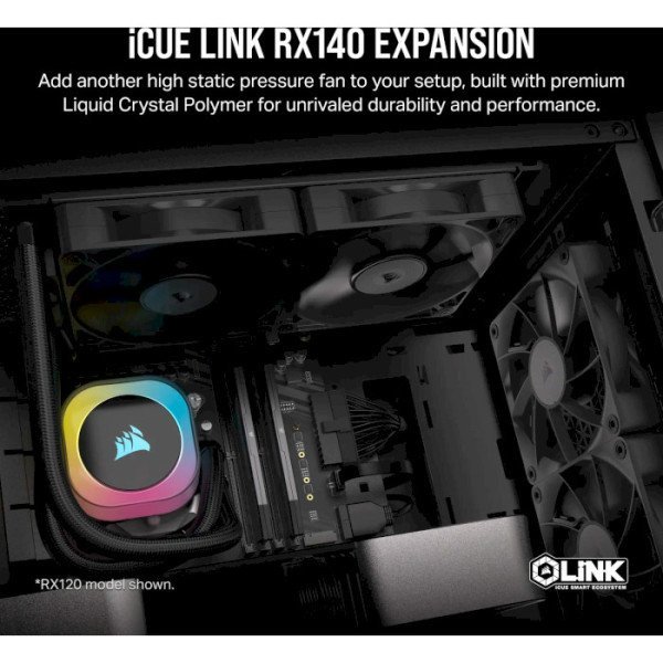 Вентилятор Corsair iCUE LINK RX140 140mm PWM Fan Twin Starter Kit (CO-9051012-WW)  Фото №6