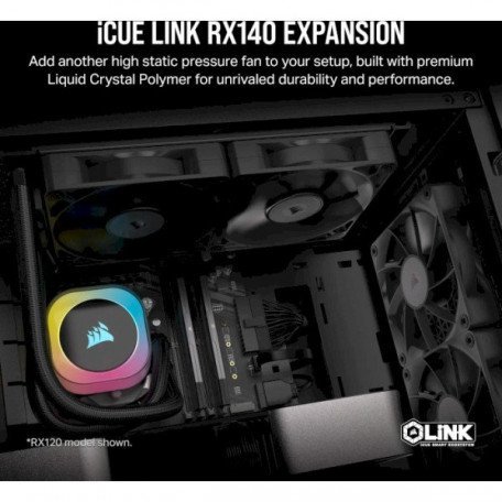 Вентилятор Corsair iCUE LINK RX140 140mm PWM Fan Twin Starter Kit (CO-9051012-WW)  Фото №6