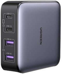 Мережевий зарядний пристрій UGREEN CD327 2USB+2Type-C 65W Nexode Desktop Charger 2m Gray (90747)
