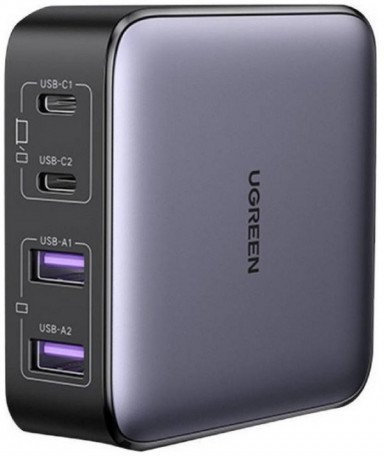 Мережевий зарядний пристрій UGREEN CD327 2USB+2Type-C 65W Nexode Desktop Charger 2m Gray (90747)