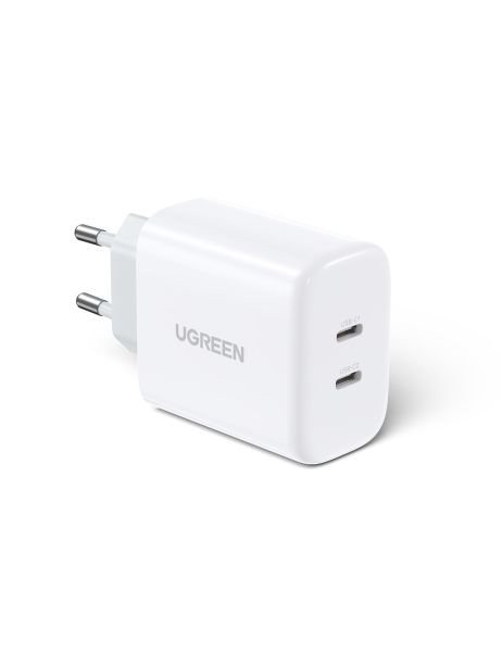 Сетевое зарядное устройство UGREEN CD243 40W 2xUSB-C, PD3.0 Wall Charger White (10343)