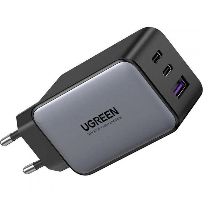 Мережевий зарядний пристрій UGREEN CD244 GaN X 65W QC4.0 PD3.0 Black (10335)