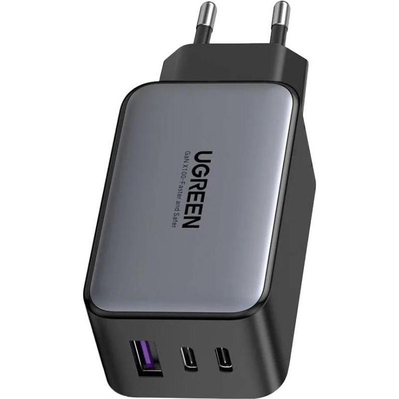 Мережевий зарядний пристрій UGREEN CD244 GaN X 65W QC4.0 PD3.0 Black (10335)  Фото №0