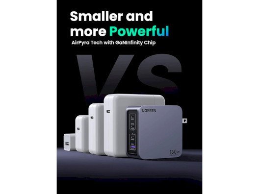 Мережевий зарядний пристрій UGREEN X763 Nexode Pro Space Gray (25877)  Фото №2