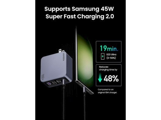 Мережевий зарядний пристрій UGREEN X763 Nexode Pro Space Gray (25877)  Фото №5