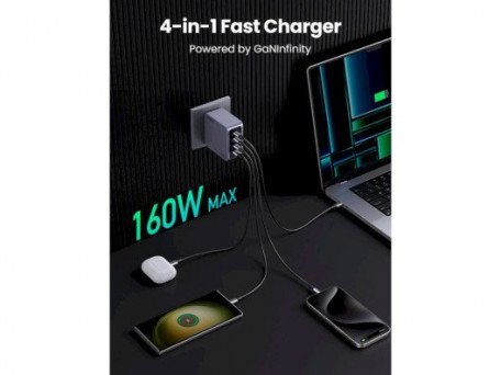 Мережевий зарядний пристрій UGREEN X763 Nexode Pro Space Gray (25877)  Фото №0