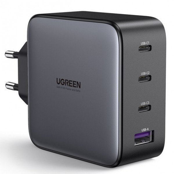 Мережевий зарядний пристрій UGREEN CD226 100W Wall Charger Black (40747)