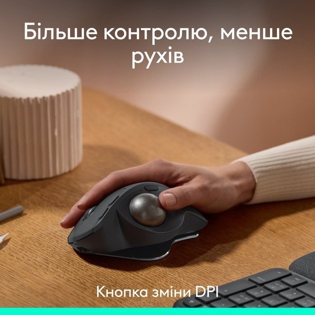 Мышь Logitech MX Ergo S Graphite (910-007260)  Фото №0