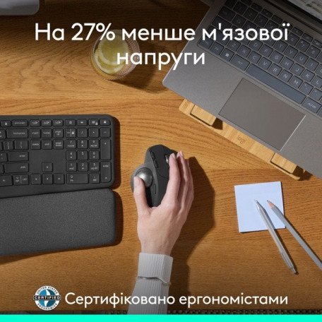 Мышь Logitech MX Ergo S Graphite (910-007260)  Фото №2