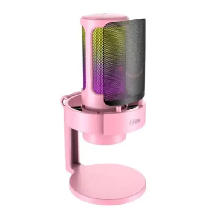 Мікрофон для ПК/ для стрімінгу, подкастів Fifine A8 Pink