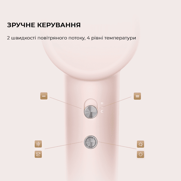 Фен Dreame Hair Dryer Gleam Pink (AHD12A-PK)  Фото №7