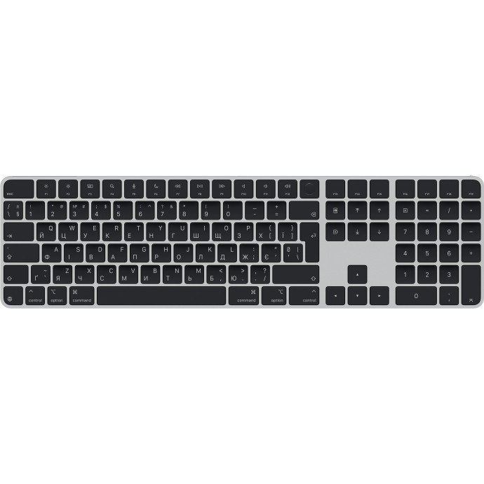 Клавиатура Apple Magic Keyboard with Touch ID and Numeric Keypad for Mac with Apple silicon USB-C Black Keys (MXK83)