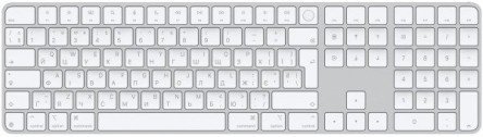 Клавіатура Apple Magic Keyboard with Touch ID and Numeric Keypad for Mac with Apple silicon USB-C White Keys (MXK73) (DE)