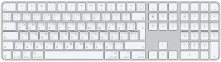 Клавіатура Apple Magic Keyboard with Touch ID and Numeric Keypad for Mac with Apple silicon USB-C White Keys (MXK73) (DE)