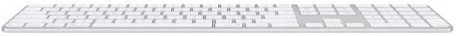 Клавіатура Apple Magic Keyboard with Touch ID and Numeric Keypad for Mac with Apple silicon USB-C White Keys (MXK73) (DE)  Фото №2