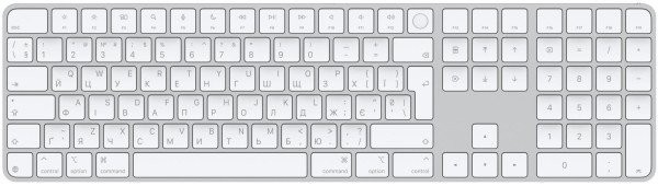 Клавиатура Apple Magic Keyboard with Touch ID and Numeric Keypad for Mac with Apple silicon USB-C White Keys (MXK73)