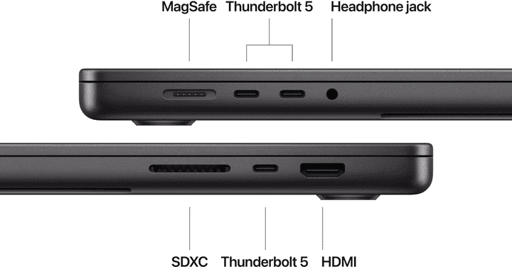 Ноутбук Apple MacBook Pro 16&quot; M4 Max 2024 Late Space Black (MX303) (DE)  Фото №0