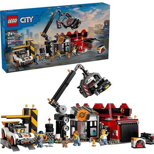 Блочный конструктор LEGO City Свалка с автомобилями 871 деталь (60472)  Фото №4