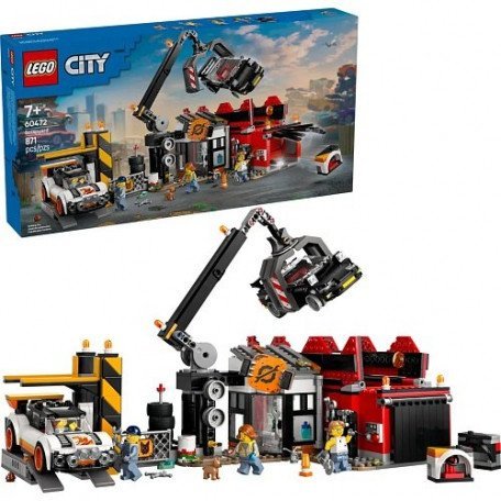 Блочный конструктор LEGO City Свалка с автомобилями 871 деталь (60472)  Фото №4