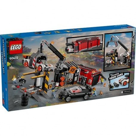 Блочный конструктор LEGO City Свалка с автомобилями 871 деталь (60472)  Фото №5