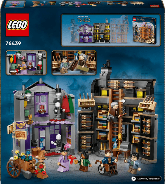 Блоковий конструктор LEGO Harry Potter Лавка Оллівандера та ательє мадам Малкін (76439)  Фото №8