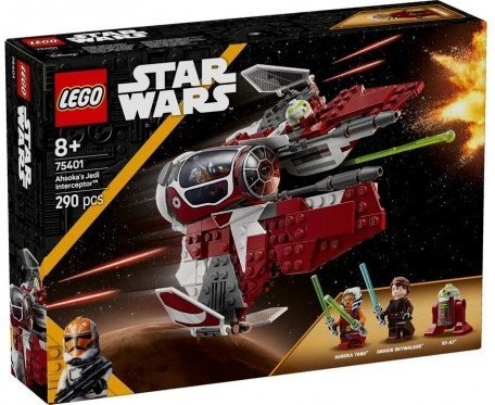 Блоковый конструктор LEGO Star Wars Джедайский перехватчик Асоки 290 деталей (75401)