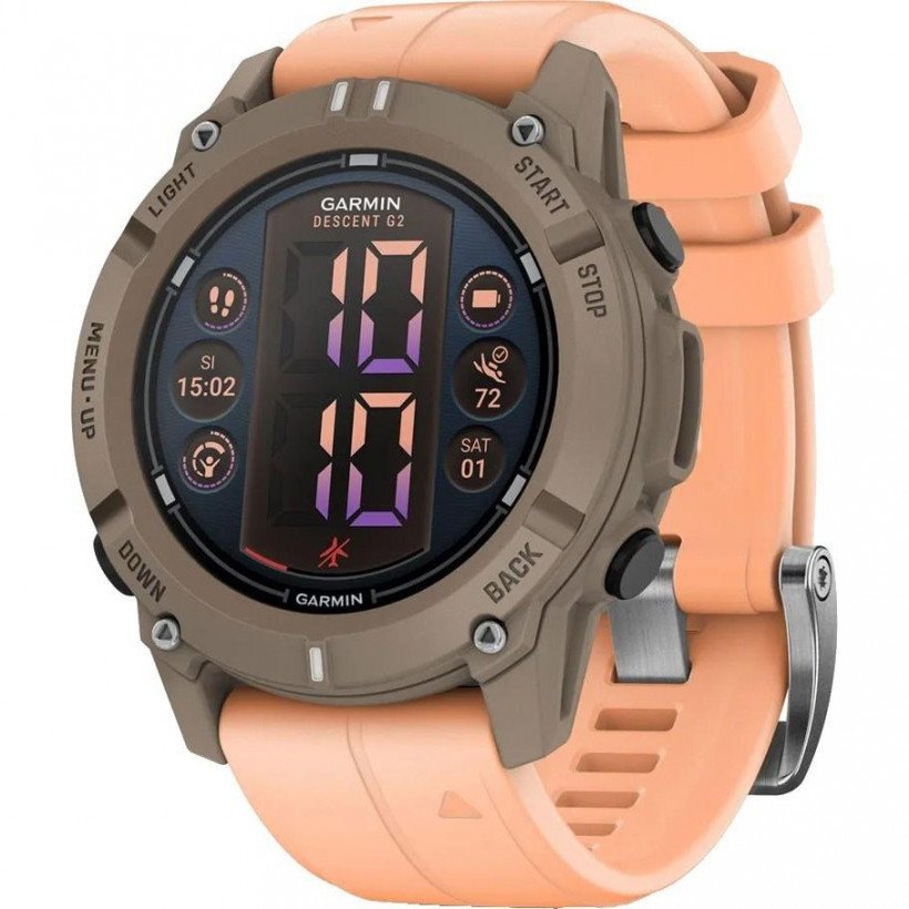 Смарт-годинник Garmin Descent G2 Paloma with Shell Pink Band (010-02986-01)  Фото №2