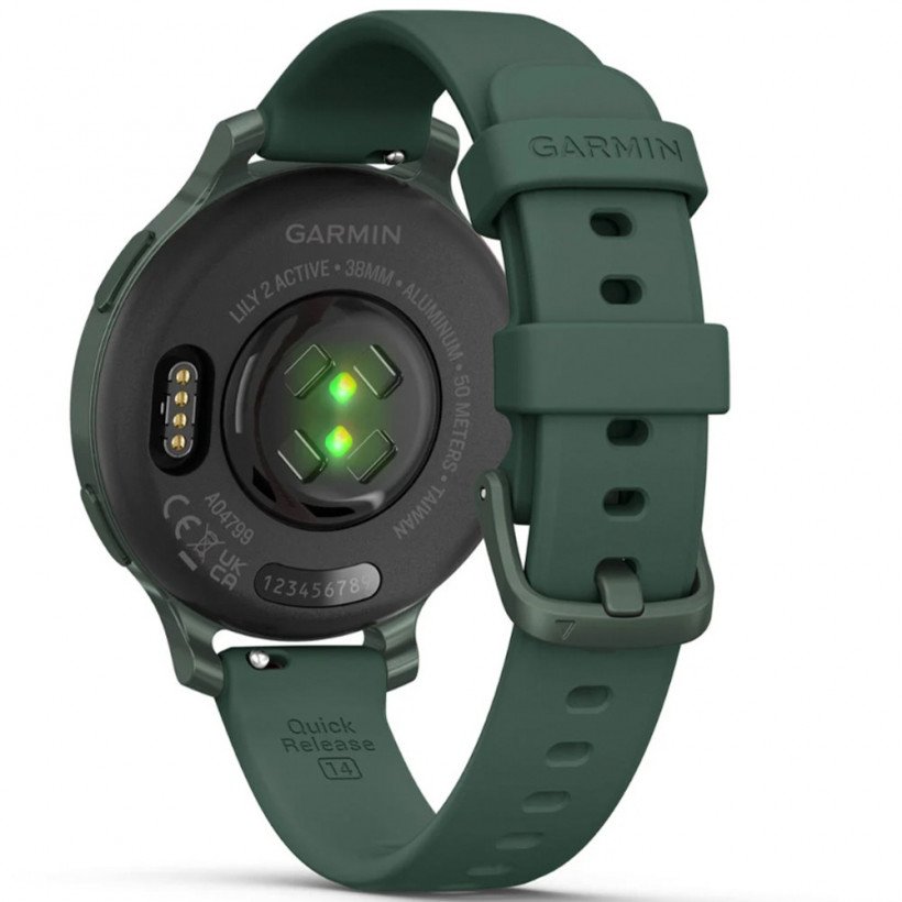 Смарт-годинник Garmin Lily 2 Active Jasper Green with Jasper Green Silicone Band (010-02891-02)  Фото №4