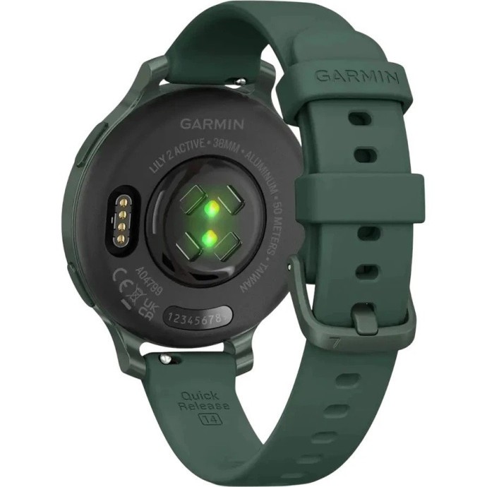 Смарт-годинник Garmin Lily 2 Active Jasper Green with Jasper Green Silicone Band (010-02891-02)  Фото №12