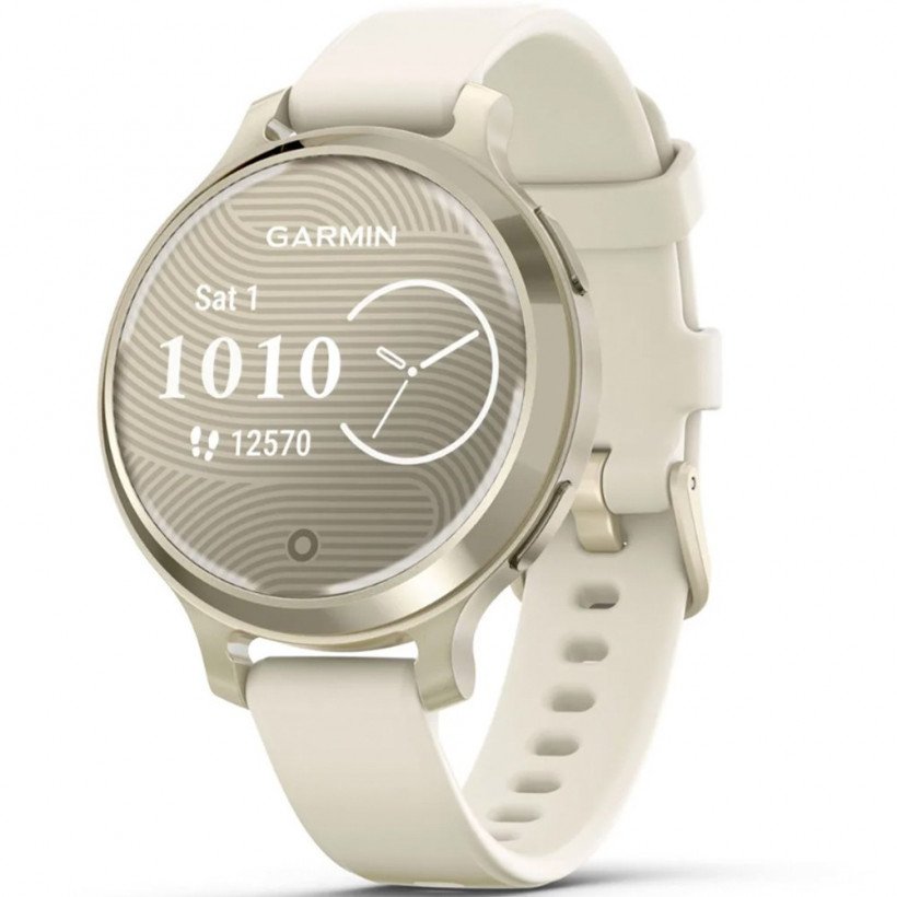 Смарт-годинник Garmin Lily 2 Active Lunar Gold with Bone Silicone Band (010-02891-00)  Фото №0