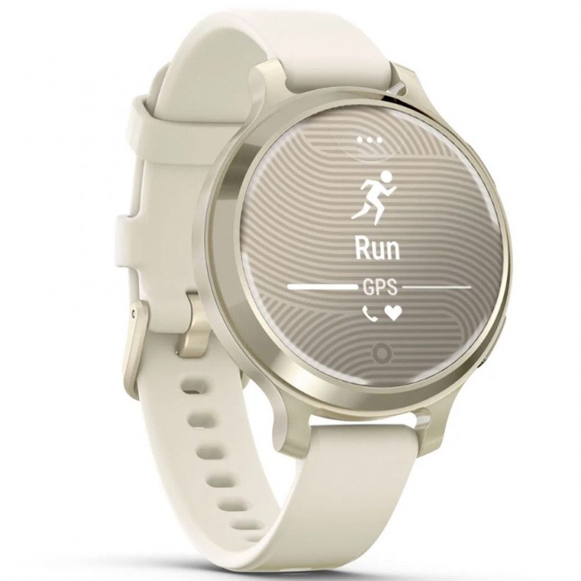 Смарт-годинник Garmin Lily 2 Active Lunar Gold with Bone Silicone Band (010-02891-00)  Фото №1
