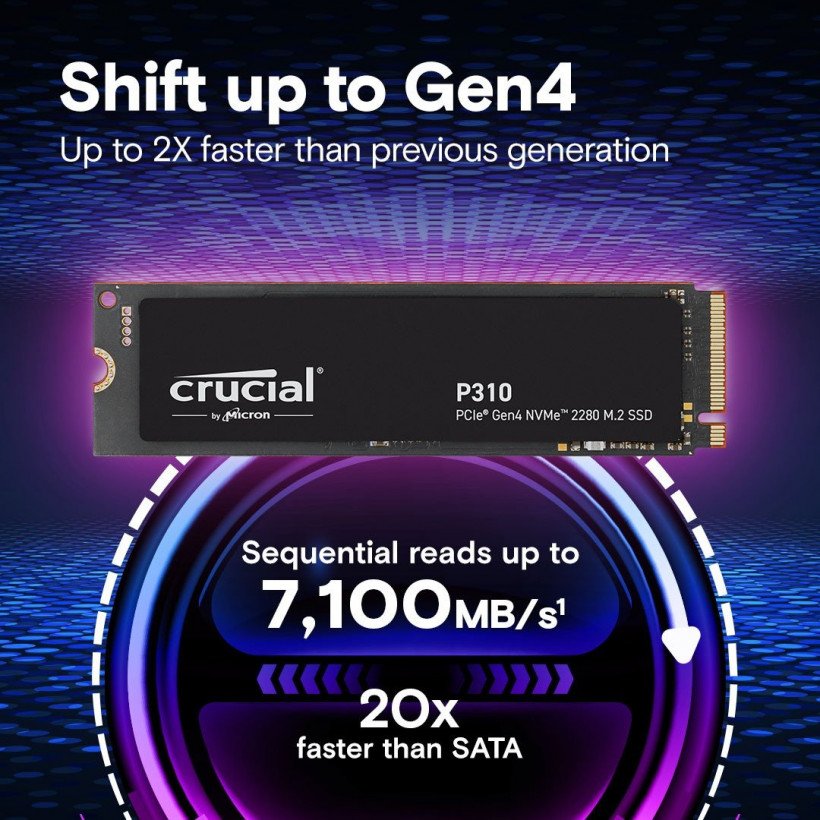 SSD накопичувач Crucial P310 1 TB (CT1000P310SSD8)  Фото №0