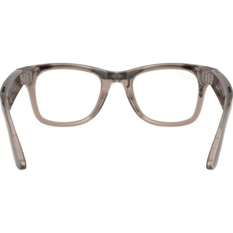 Смарт-окуляри Ray-Ban Meta Wayfarer Large - Clear / Watermelon Red Transitions (RW4008 6705P5 53-22)  Фото №3
