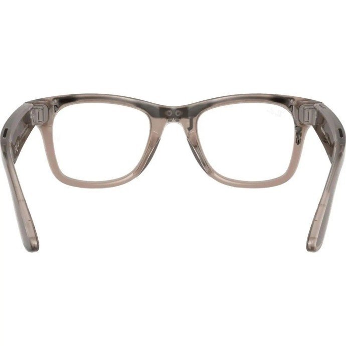 Смарт-окуляри Ray-Ban Meta Wayfarer Large - Clear / Watermelon Red Transitions (RW4008 6705P5 53-22)  Фото №3